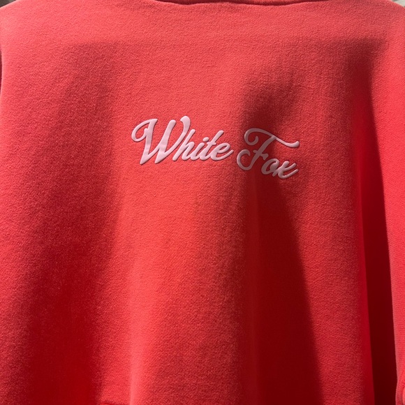 White Fox Women's Red/Pink Hoodie - Picture 5 of 5